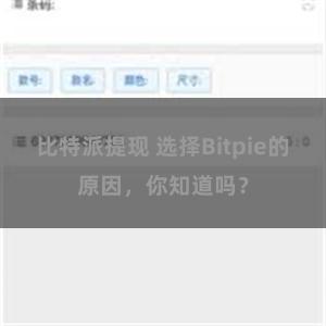 比特派提现 选择Bitpie的原因，你知道吗？