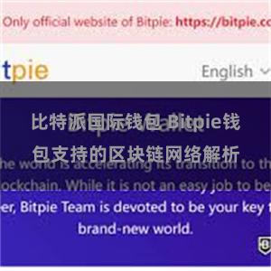 比特派国际钱包 Bitpie钱包支持的区块链网络解析