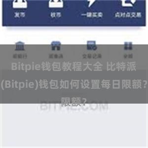 Bitpie钱包教程大全 比特派(Bitpie)钱包如何设置每日限额？