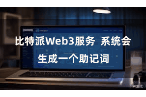 比特派Web3服务  系统会生成一个助记词